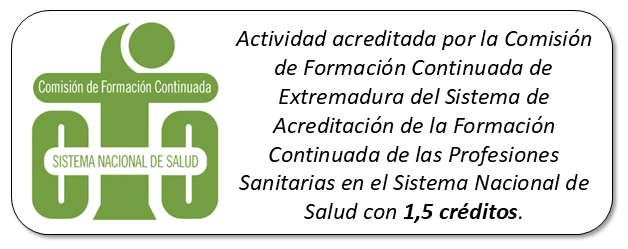 Acreditado con 1,5 créditos CFC por la Comisión de Formación Continuada de Extremadura